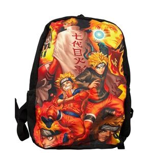 Bioworld Naruto Shippuden Backpack 3D Quilted Anime Character School Bag 15"